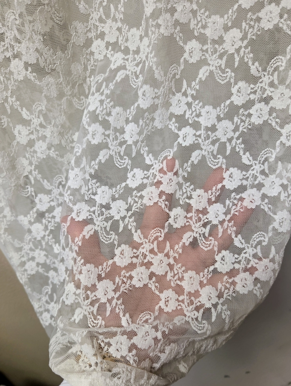 NWT Anthropologie Lyre Bird Ivory Lace Maxi Skirt Small - Picture 9 of 16